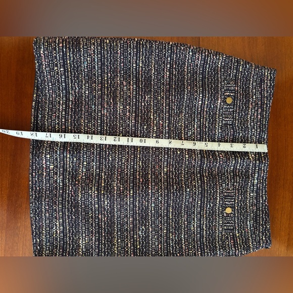 LOFT Multicolor Tweed Mini Pencil Skirt - Picture 2 of 4